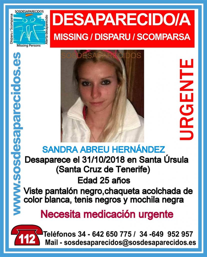 JOVEN DESAPARECIDA SANTA URSULA