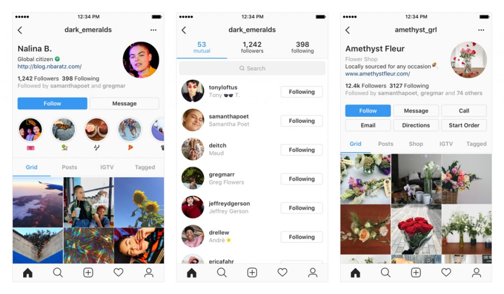 NUEVOS PERFILES INSTAGRAM