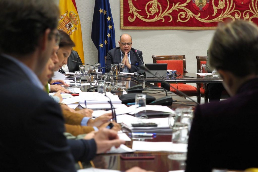 El consejero de Presidencia, Justicia e Igualdad, José Miguel Barragán, detalla el presupuesto de su departamento para 2019. Sergio Méndez