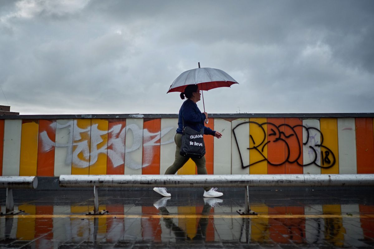 El paraguas vuelve a ser de uso cotidiano estos días en Tenerife. Sergio Méndez