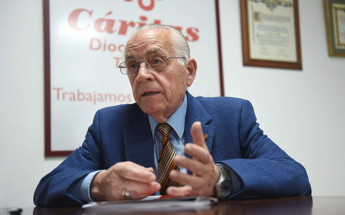 En la imagen, el director provincial de Cáritas Diocesana, Leonardo Ruiz del Castillo. DA
