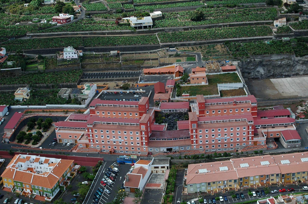 Imagen aérea del Hogar Santa Rita, ubicado en el municipio norteño del Puerto de la Cruz. DA