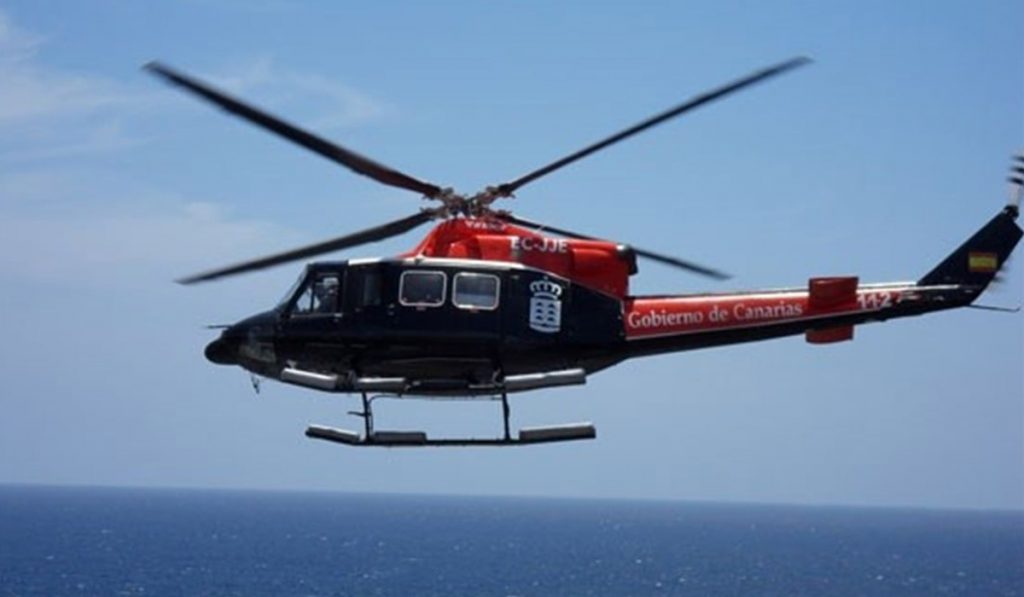Evacuado en helicóptero en estado grave en Punta del Hidalgo