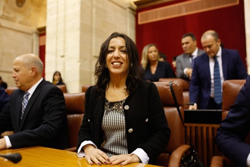 Marta Bosquet (Cs), elegida presidenta del Parlamento andaluz con los votos del PP-A, Cs y Vox. / EP