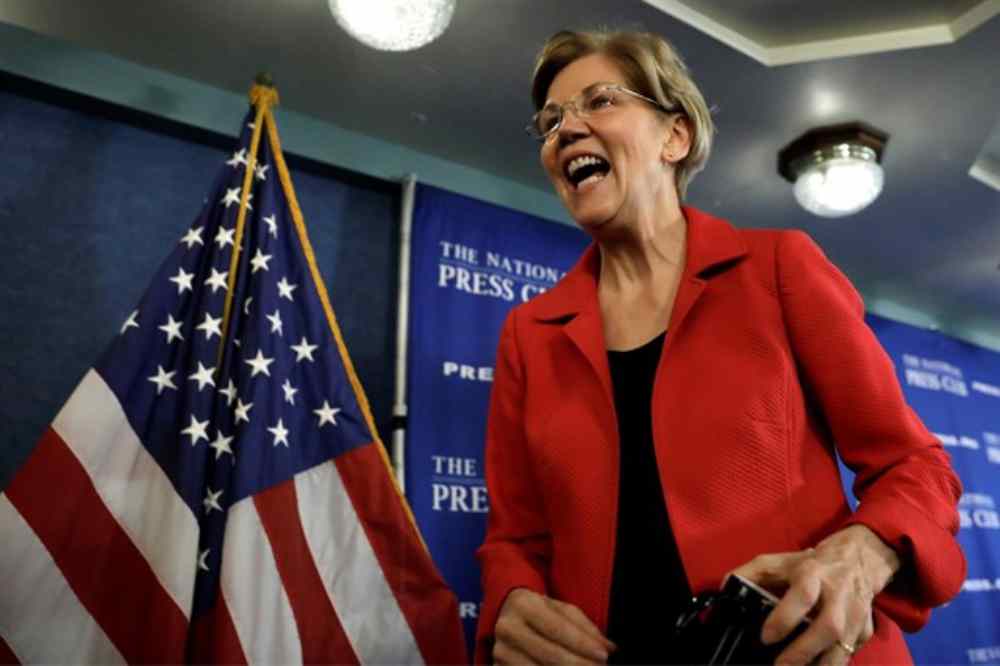 La senadora demócrata Elizabeth Warren anuncia su precandidatura presidencial para 2020. / EP