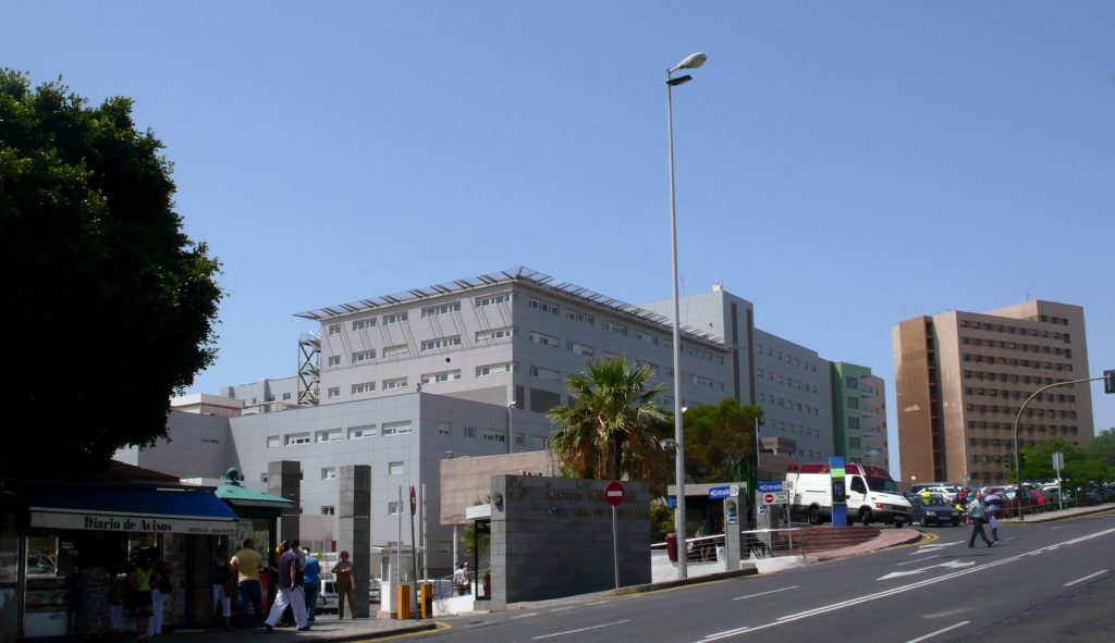 Imagen de la zona en la que se encuentra el servicio de Urgencias del Hospital Nuestra Señora de La Candelaria. DA