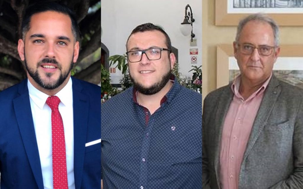 Kilian Sánchez Sanjuán, Juan José Neris y Elías Castro Feliciano