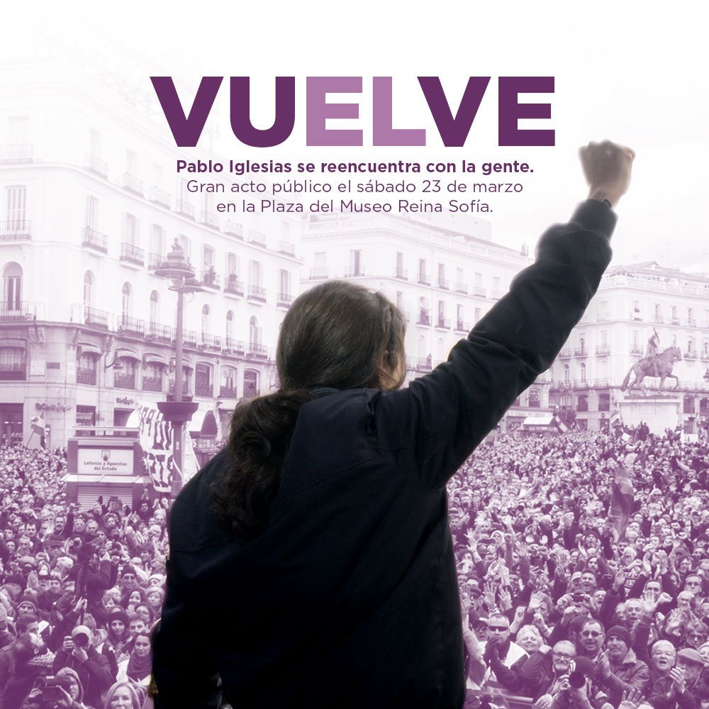 Cartel Podemos Pablo Iglesias