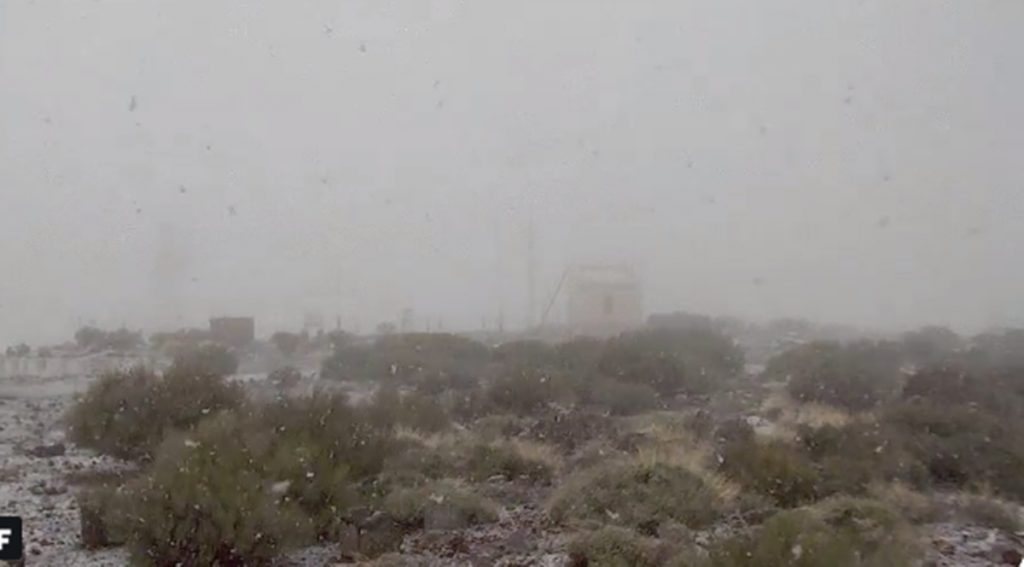 Comienza a nevar en el Teide| AEMET