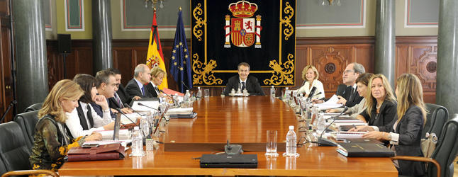 Reunión del Consejo de Ministros en Las Palmas de Gran Canaria, el 9 de octubre de 2009. / DA
