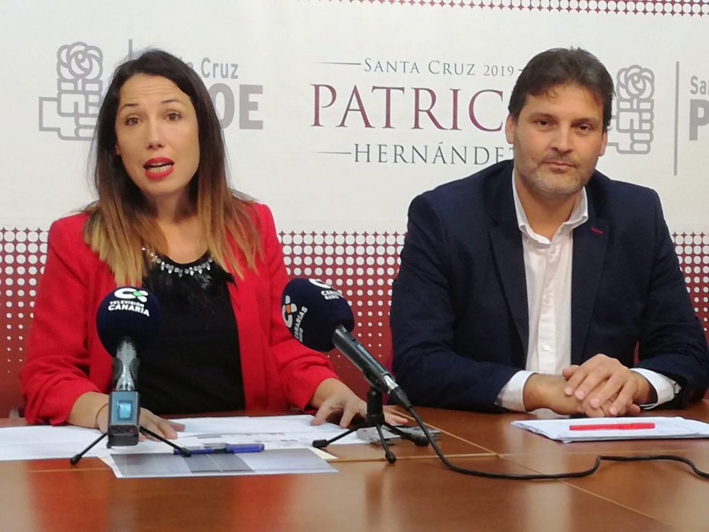 Patricia Hernández rueda de prensa análisis resultados electorales en Santa Cruz