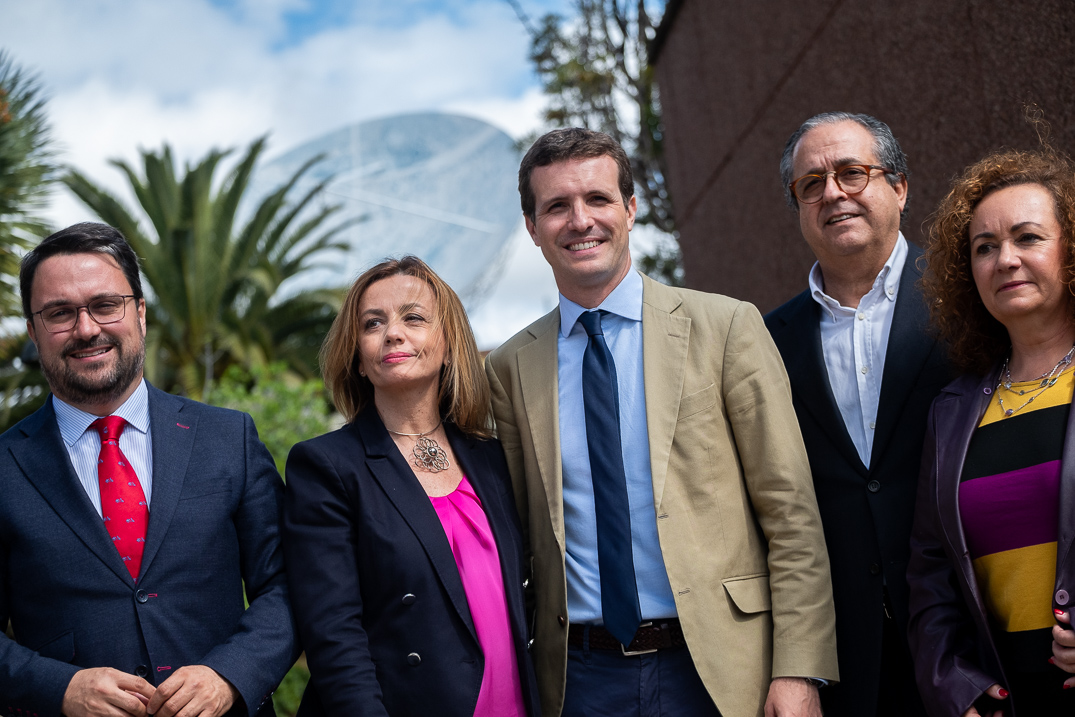 El candidato del PP a la Presidencia del Gobierno de España en su reciente visita al IAC del pasado 3 de abril / Fran Pallero