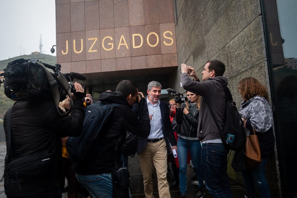 Clavijo declara en los juzgados de La Laguna. Fran Pallero