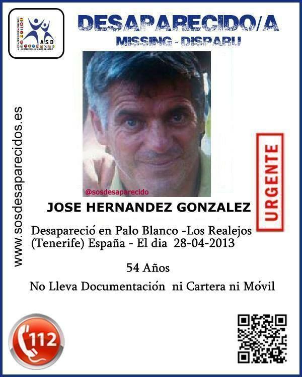 José Hernández González, desaparecido en Los Realejos. | DA