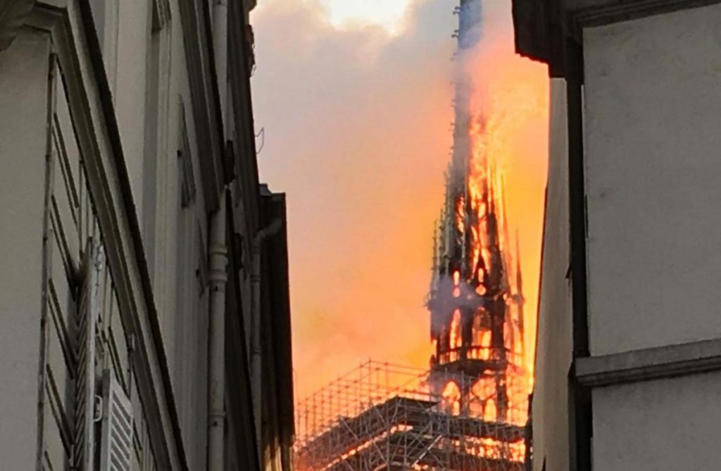Incendio en la Catedral de Notre Dame. EP