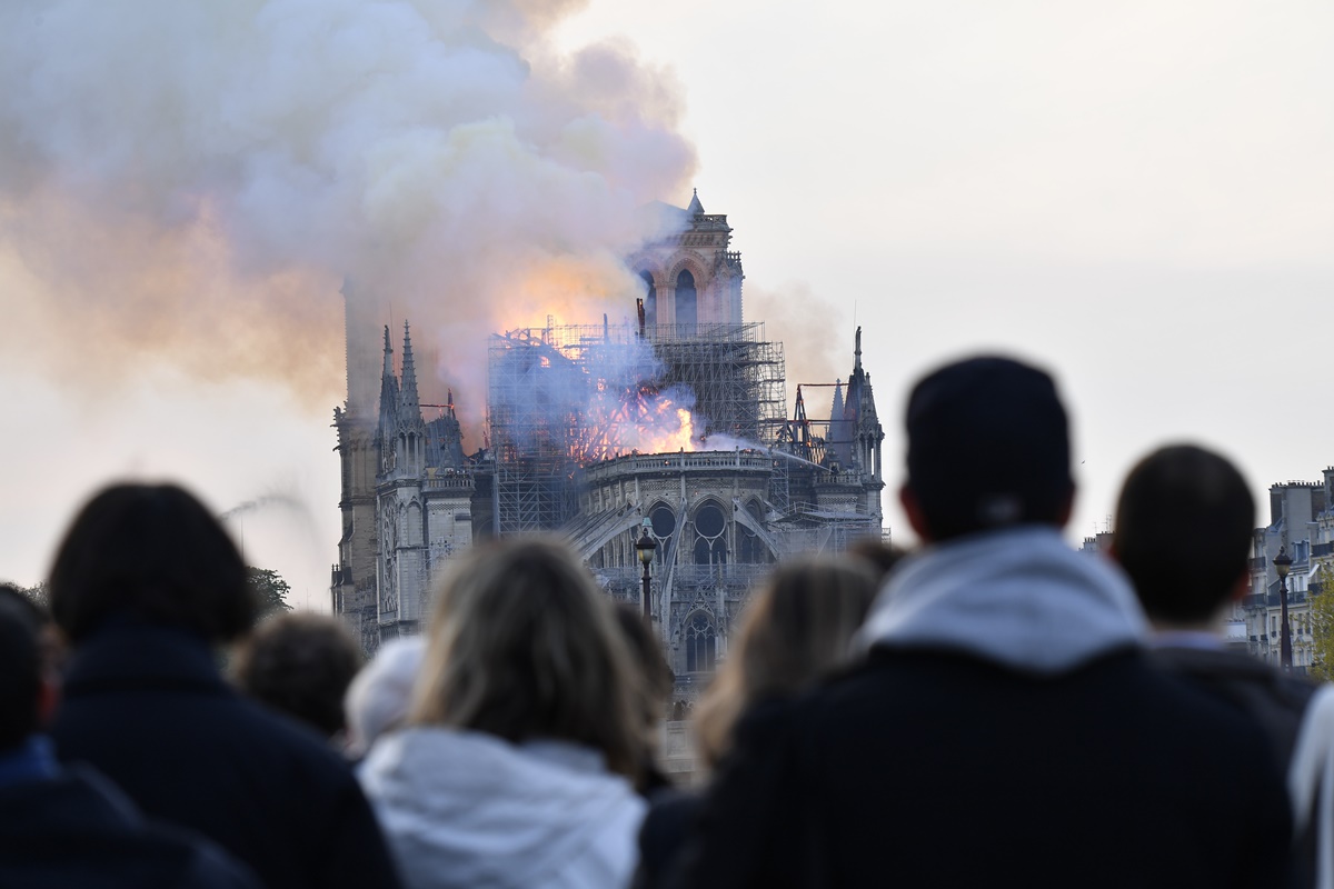 El incendio en la Catedral de Notre Dame. EP