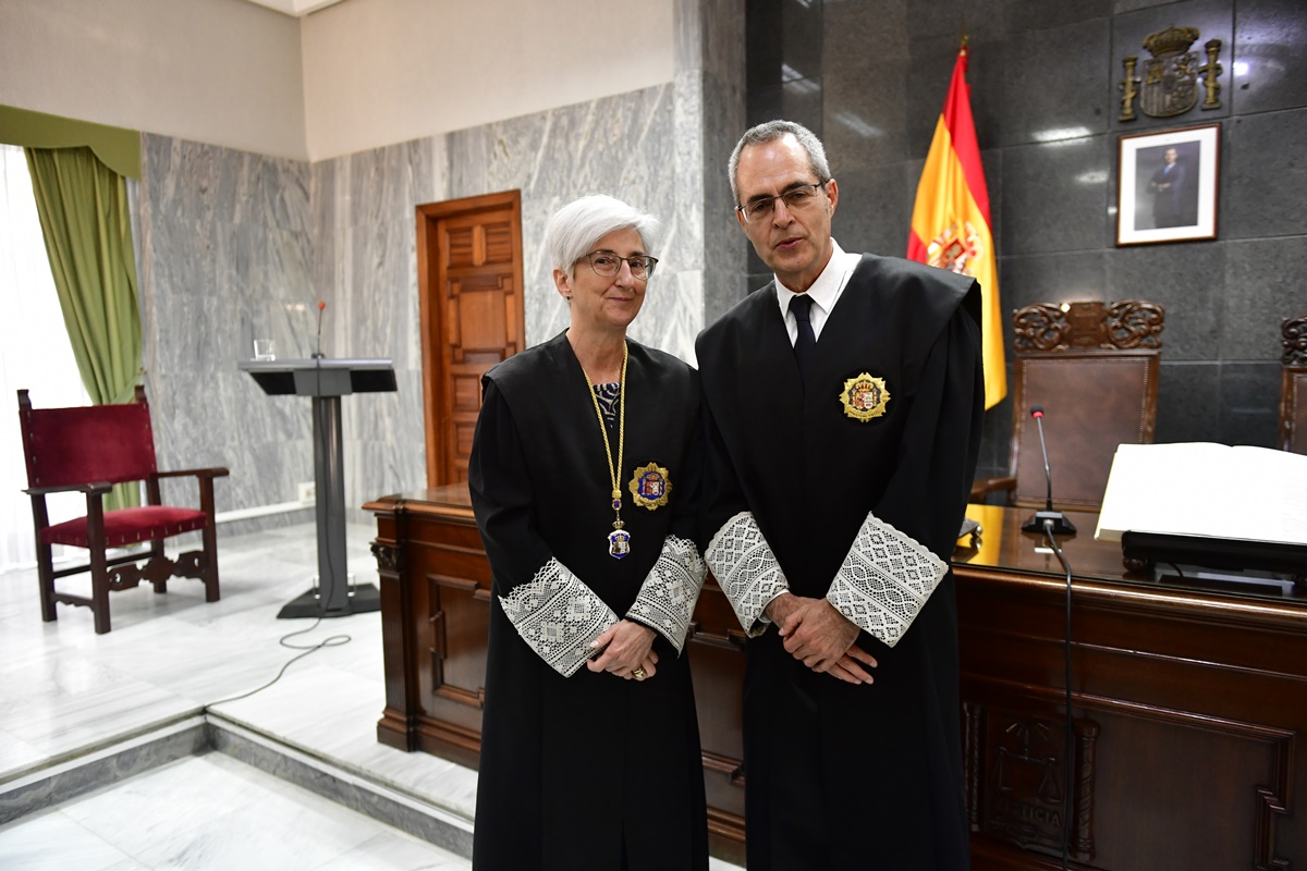 María José Segarra y Luis del Río, ayer, en Gran Canaria. Canarias 7