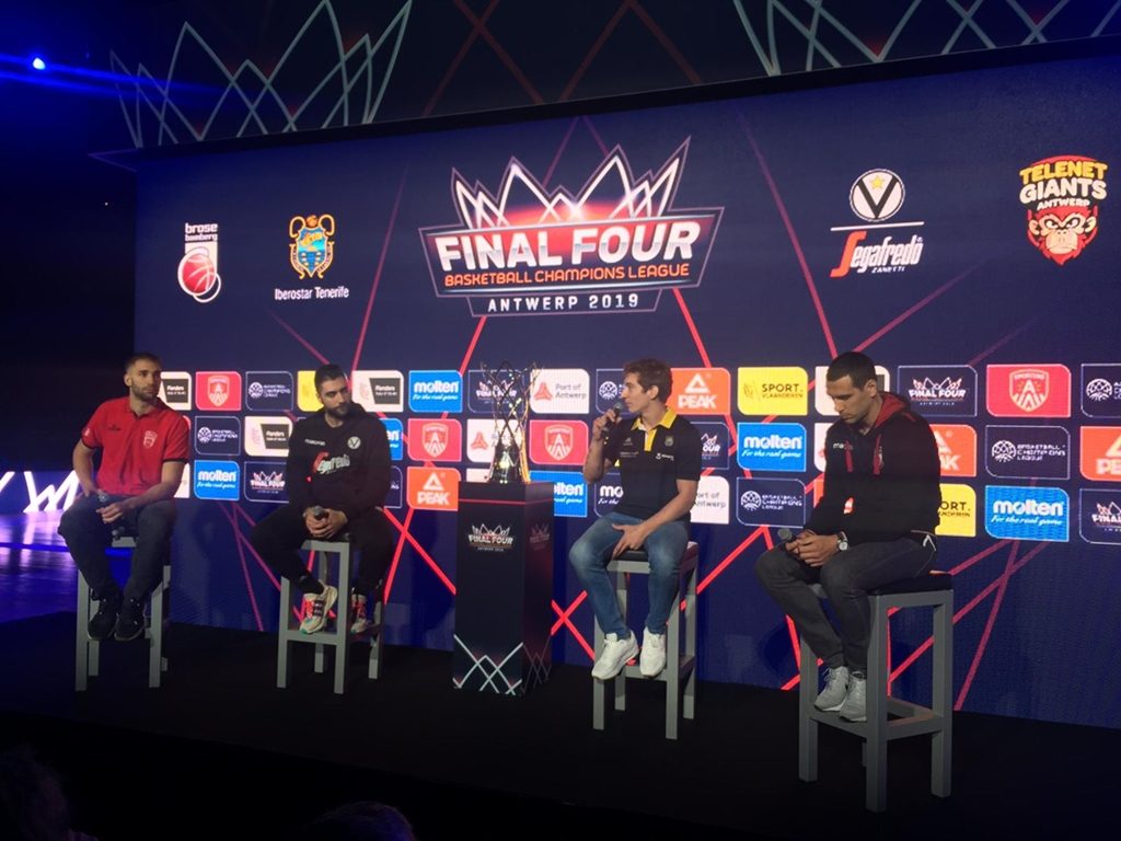 Nico Richotti, durante la rueda de prensa de presentación de la Champions
