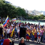 Concentración contra Maduro en la Plaza de España. DA