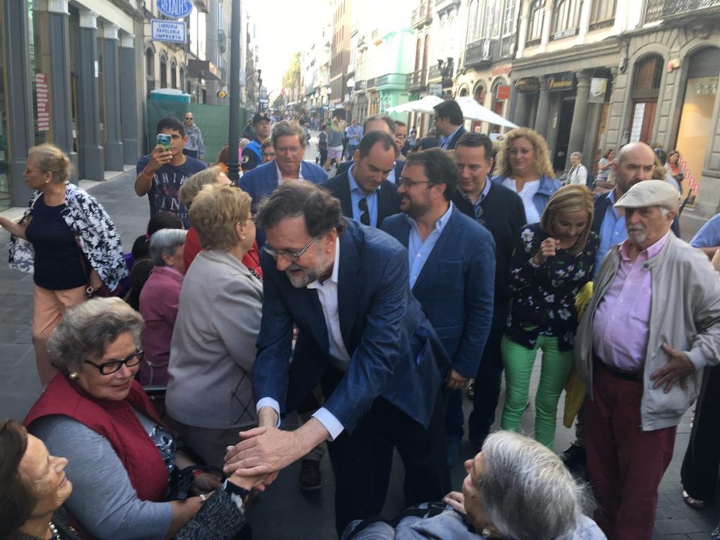 Rajoy en Las Palmas de Gran Canaria. EP