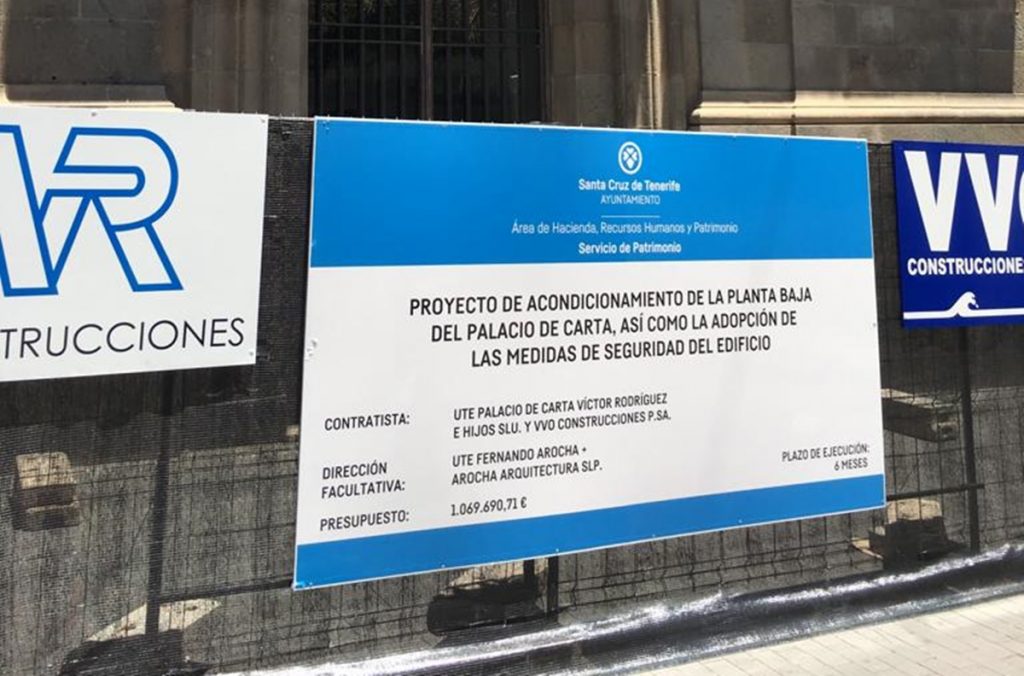 Las obras en el Palacio de Carta darán comienzo de inmediato. DA