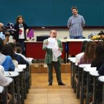 Varias imágenes de la primera jornada de exámenes de la Evaluación de Bachillerato de Acceso a la Universidad (EBAU) en el Aulario del Campus de Guajara de la Universidad de La Laguna, que reunió a 4.300 alumnos. Sergio Méndez