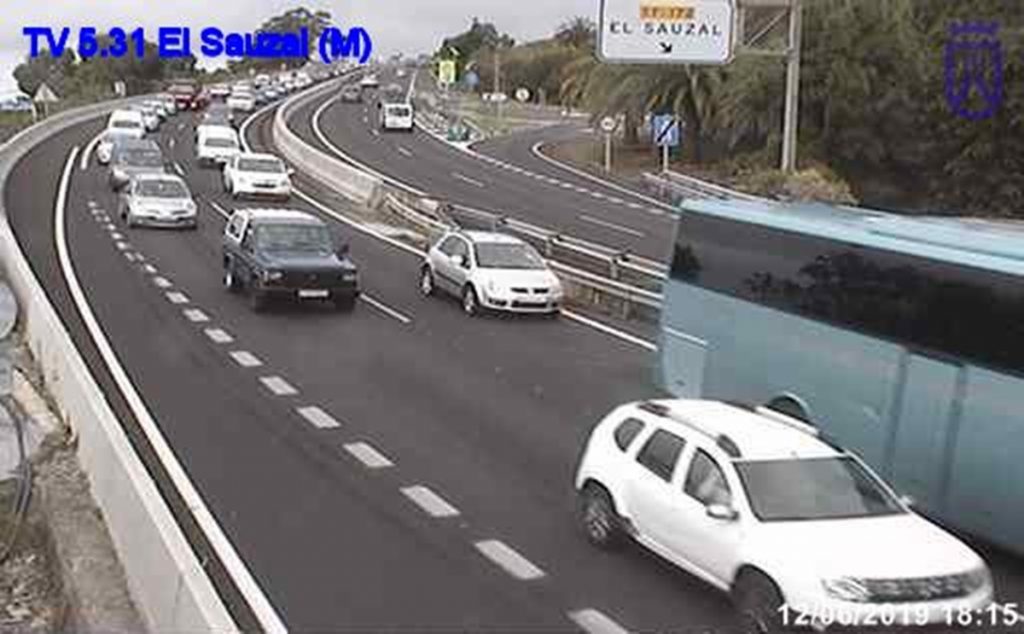 Accidente de tráfico en El Sauzal. DA