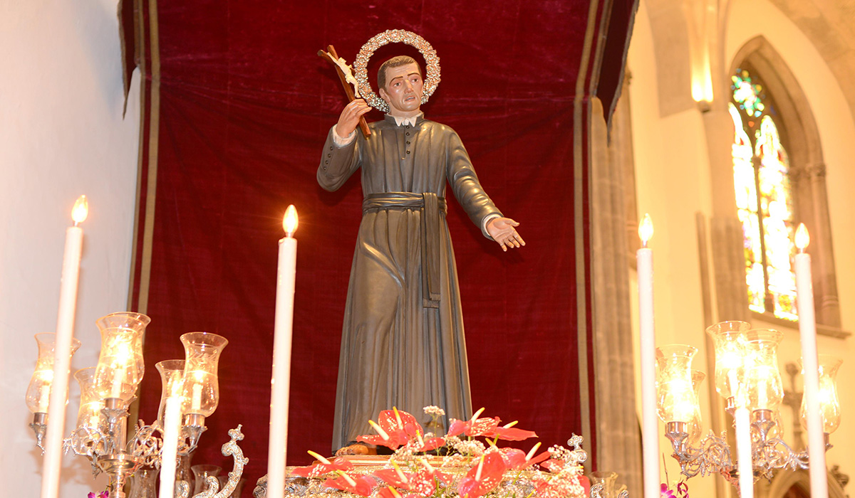 Imagen del santo José de Anchieta, en la catedral de La Laguna