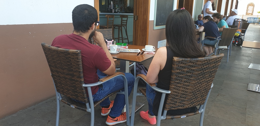 Astrid y Lermih en la charla que mantuvieron con DIARIO DE AVISOS. | DA