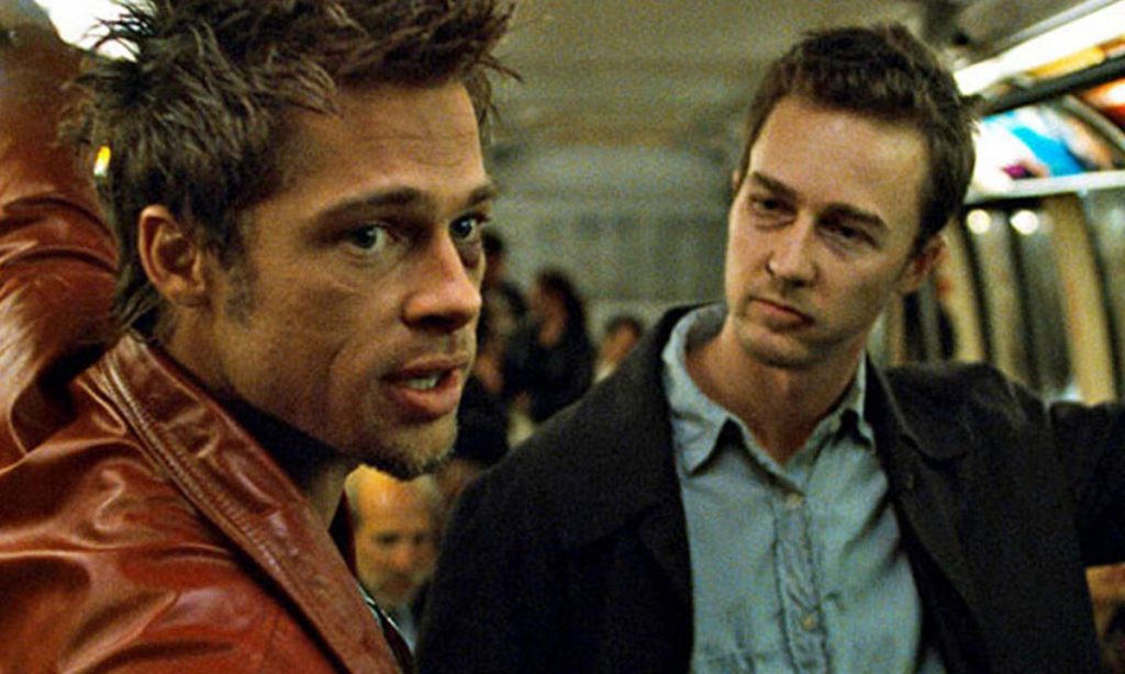 Brad Pitt y Edward Norton, protagonistas de la icónica película de David Fincher.