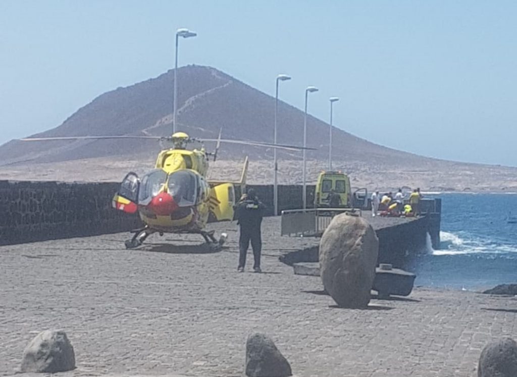 Un helicóptero del GES se desplazó hasta El Médano| DA