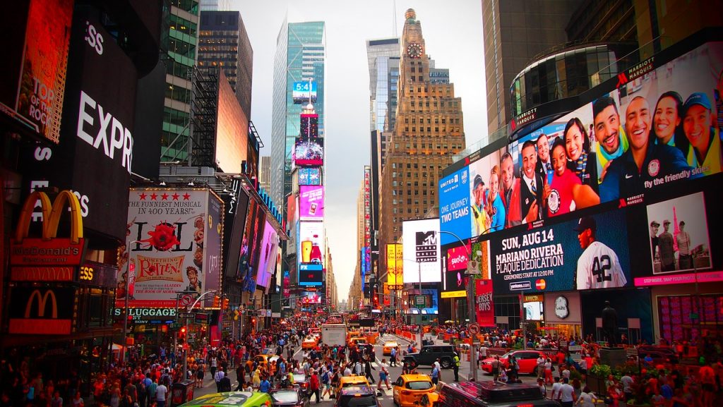Times Square. Pixabay