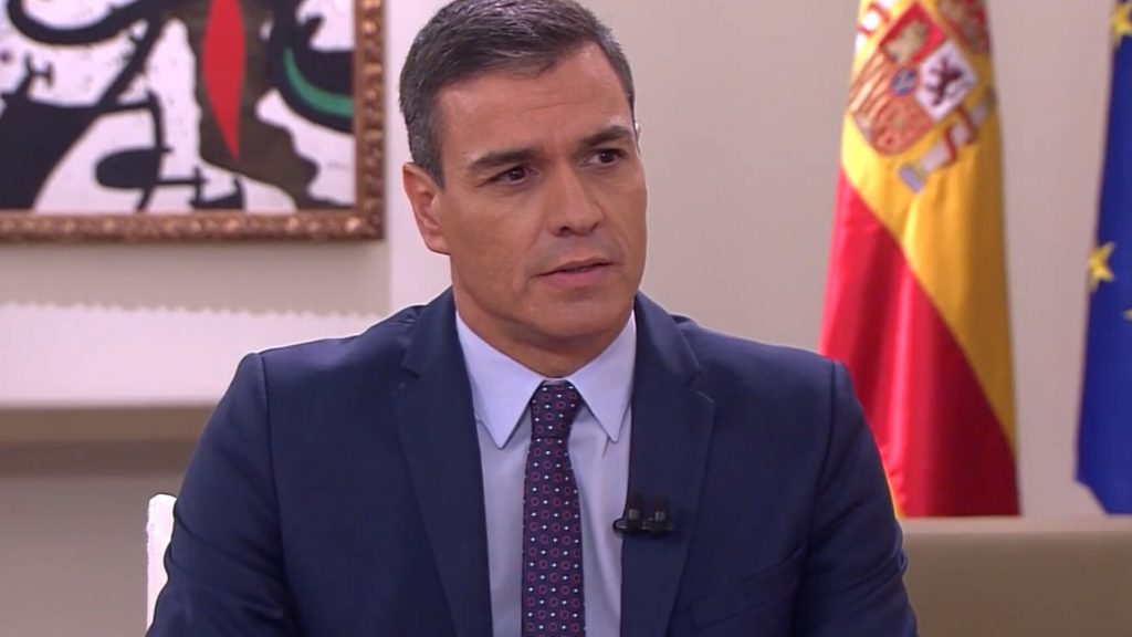 Pedro Sánchez, presidente del Gobierno en funciones, durante la entrevista en laSexta.