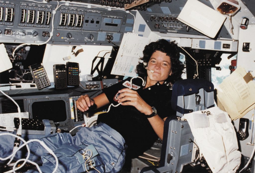 Sally Ride, la primera enviada al espacio de la NASA en junio de 1983. DA