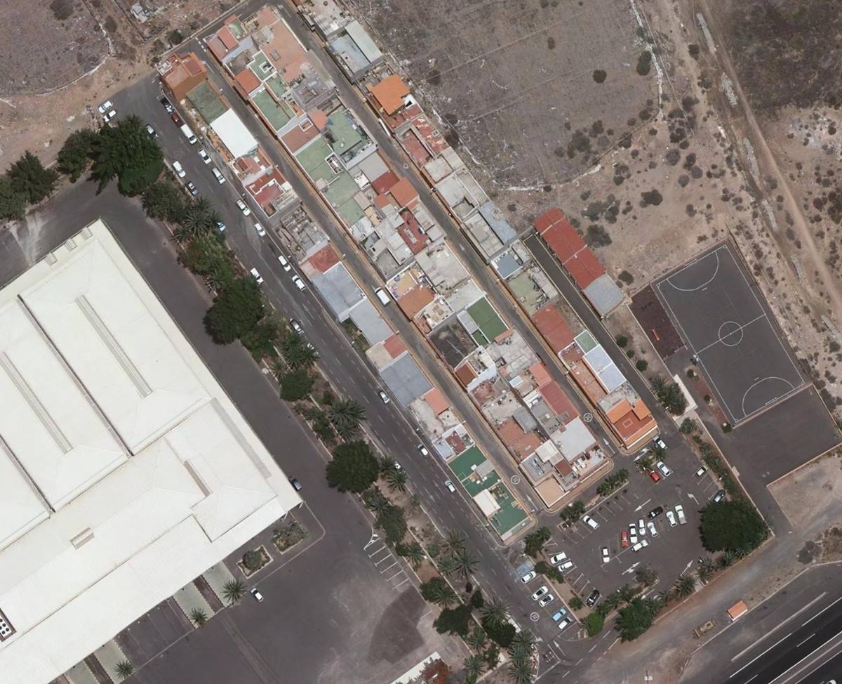 Foto aérea de la zona de Casablanca, donde se ejecutará la obra. DA