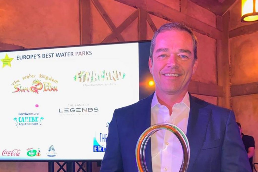 Christof Kiessling recogió en París el premio concedido al Siam Park. DA