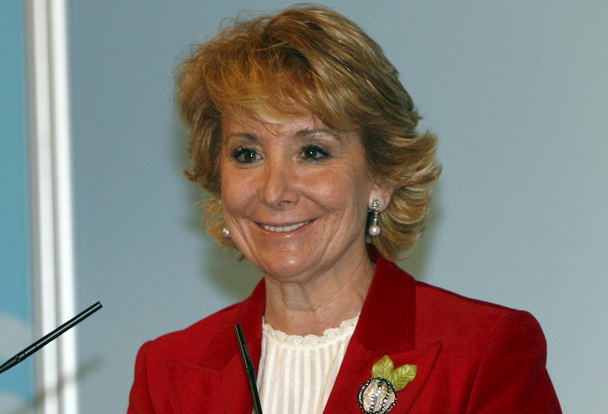 Esperanza Aguirre fue la primera mujer presidenta del Senado español. DA