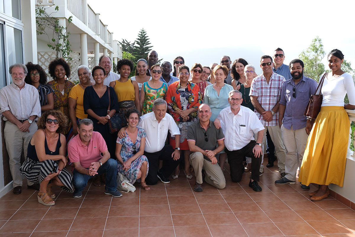 Imagen de las delegaciones de las universidades de Cabo Verde y Canarias que participan en el Campus Global. DA