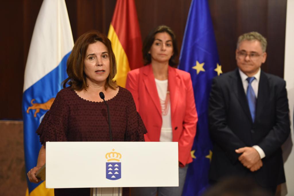 La consejera de Sanidad del Gobierno de Canarias, María Teresa Cruz Oval. DA