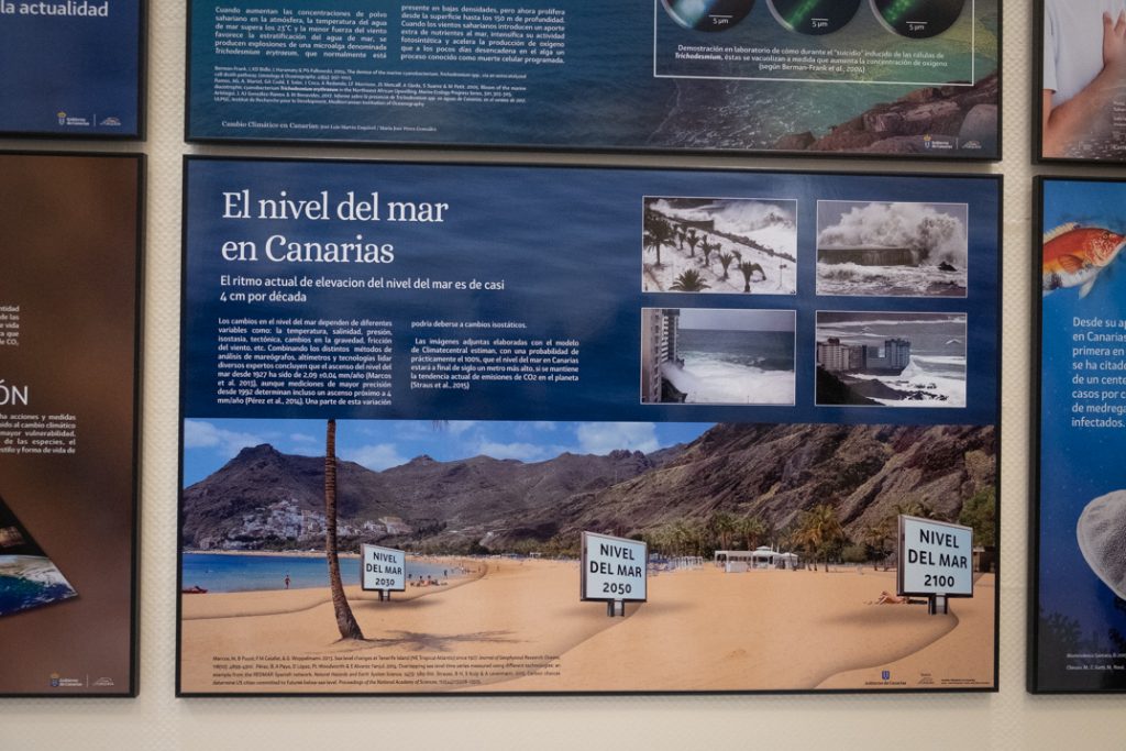 La exposición Cambio climático en Canarias