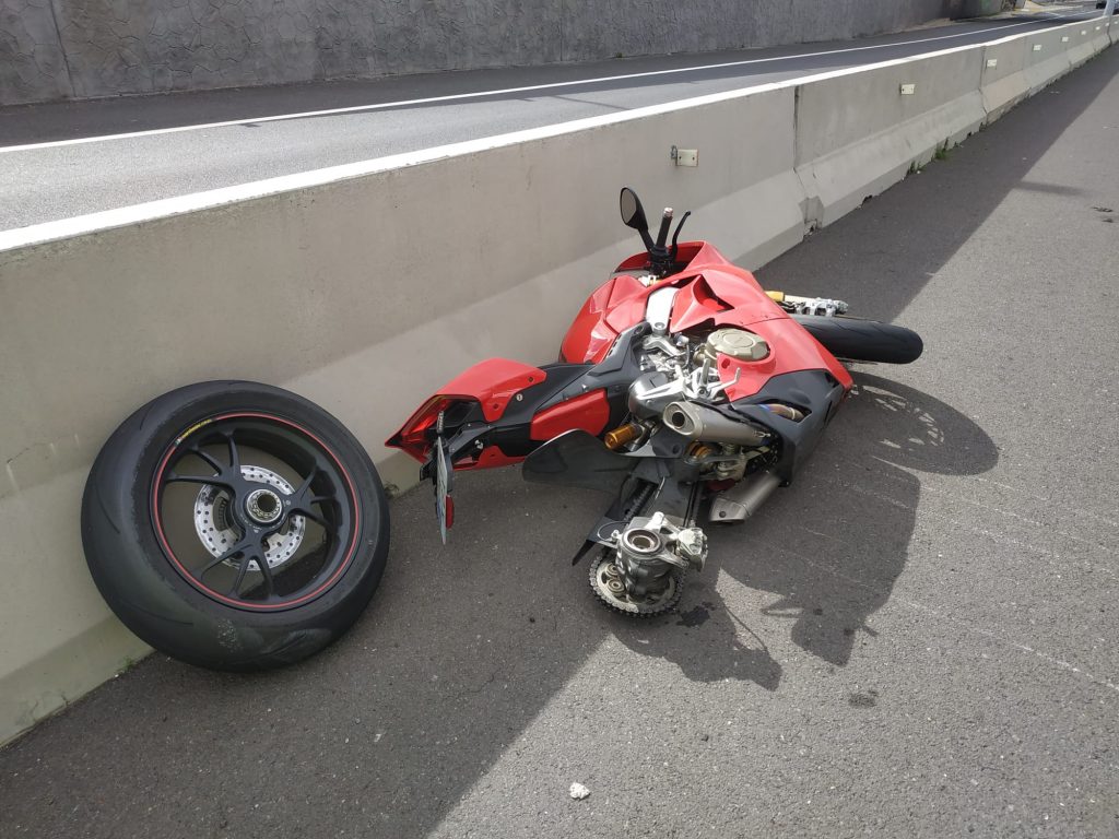 Accidente de moto en la TF-1. DA