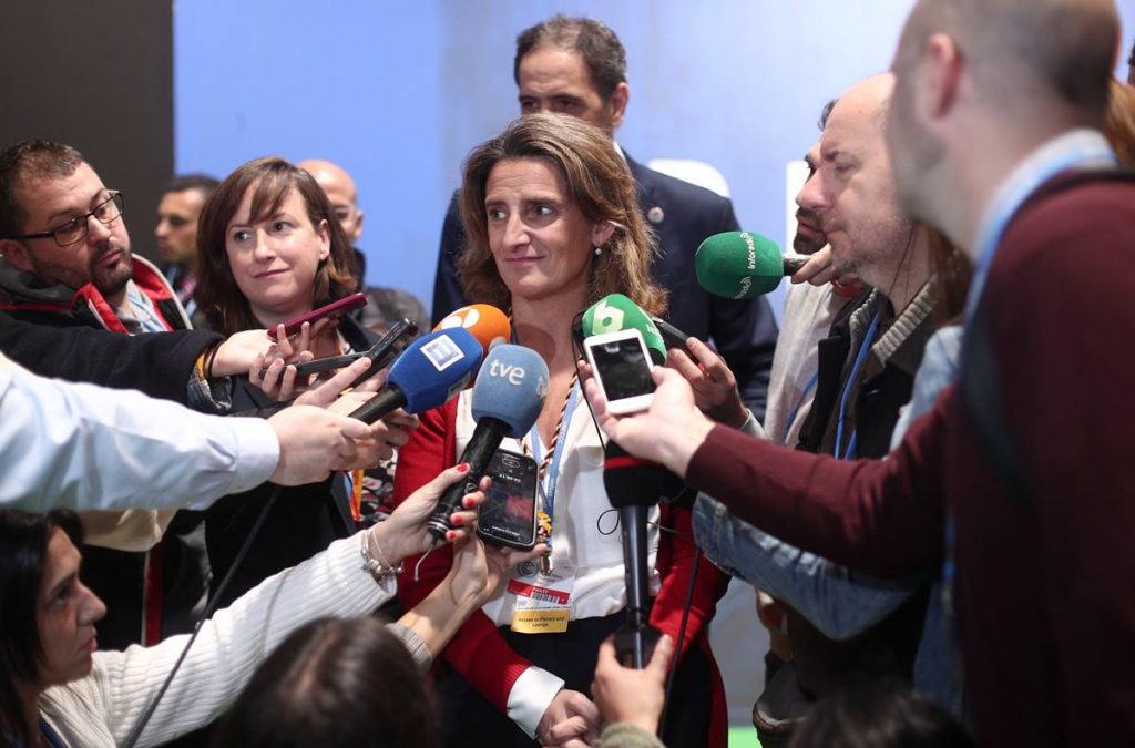 Ribera anunció que el Gobierno tiene la intención de recuperar el anteproyecto de Ley de Cambio Climático. EP
