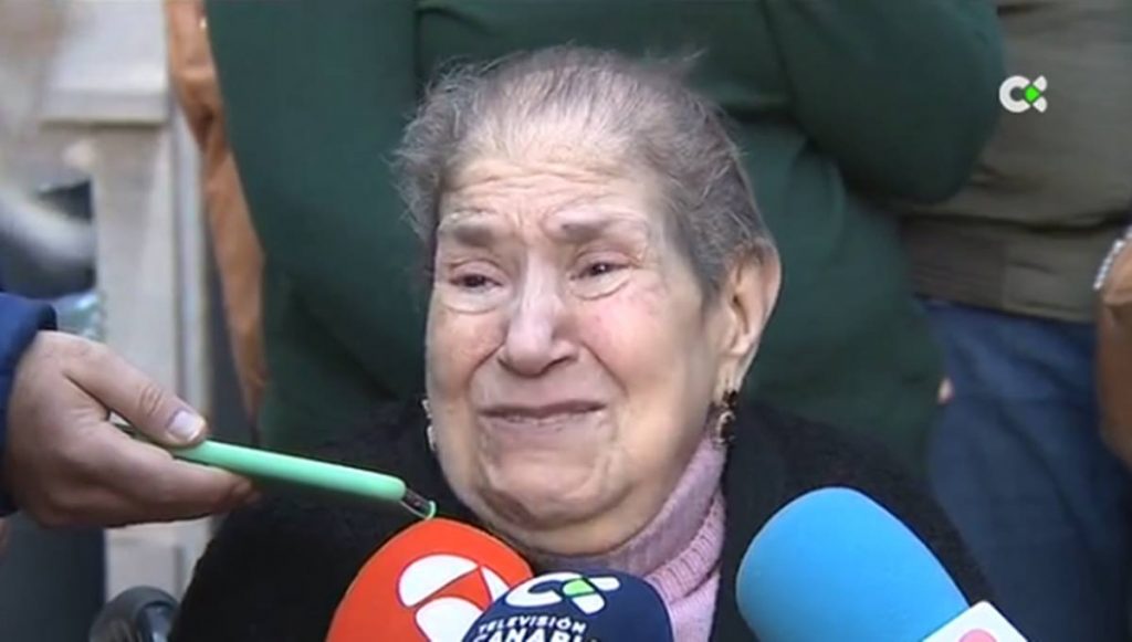 María Dolores. Captura de vídeo de Televisión Canaria