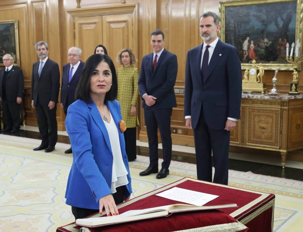 Carolina Darias promete ante Felipe VI el cargo de ministra de Política Territorial y Función Pública. Casa de S.M. el Rey