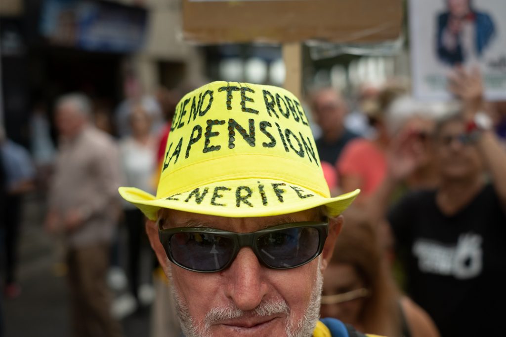Tenerife es la cuna del movimiento asociativo español por unas pensiones dignas. Fran Pallero