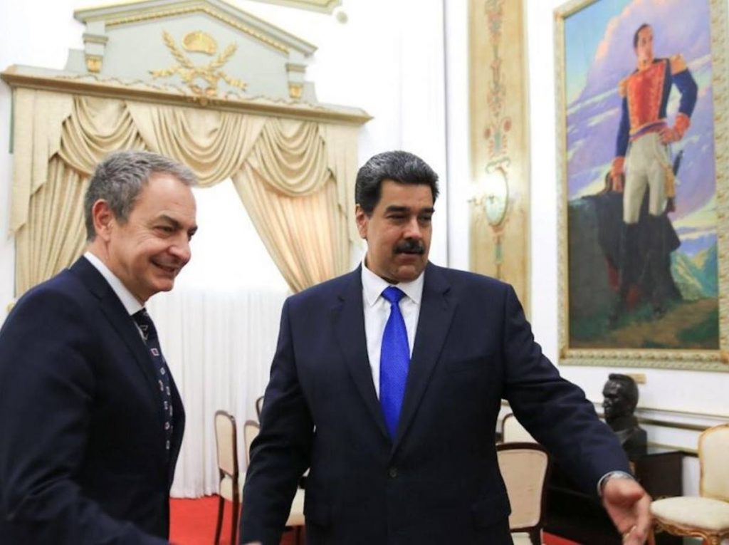 José Luis Rodríguez Zapatero y Nicolás Maduro. EP