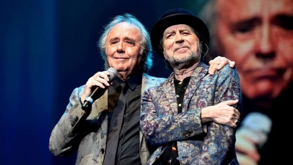 Serrat y Sabina en el concierto del martes. EFE.