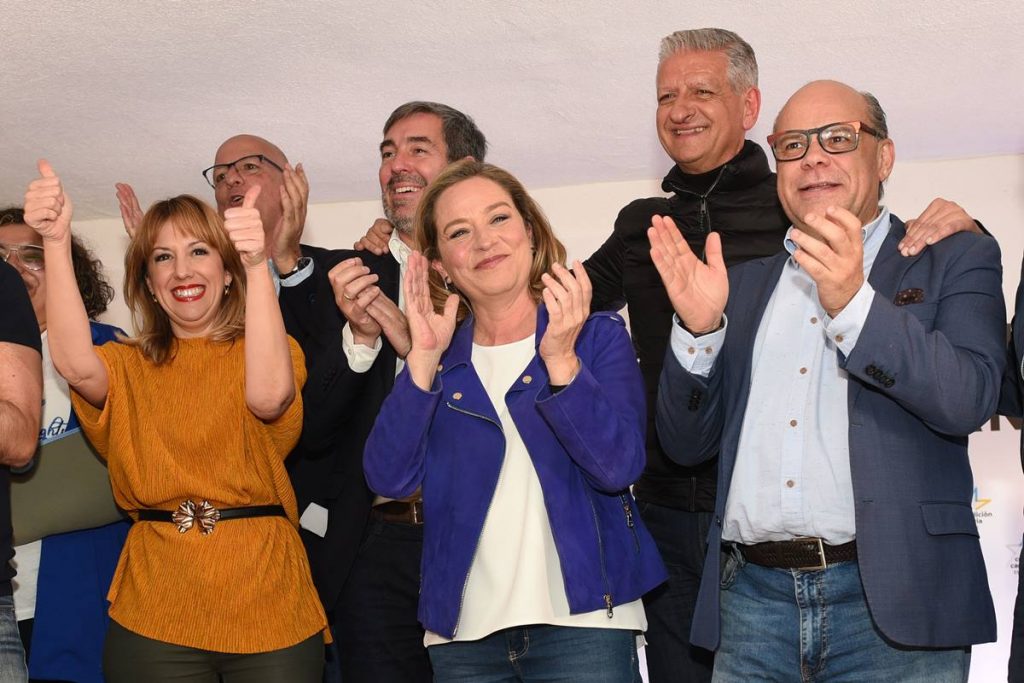 Dirigentes de CC durante las elecciones de abril de 2019. Sergio Méndez
