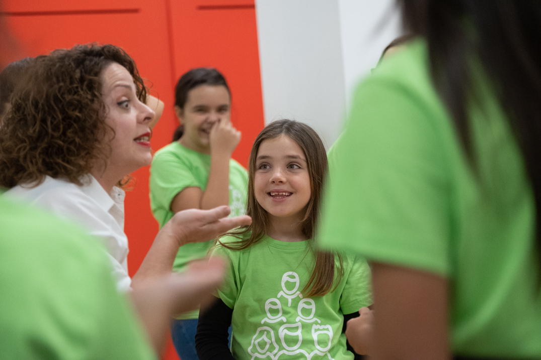 Una treintena de niños de entre 8 y 12 años integran la modalidad infantil de la Escuela Coral de Tenerife. Fran Pallero