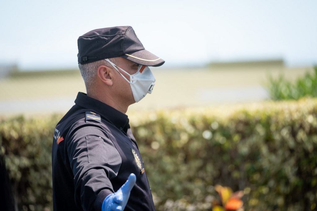 Policía Nacional en un control de tráfico FRAN PALLERO